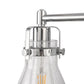 22 in. 3-Light Brushed Nickel Vanity Light for Bright, Affordable Bathroom Lighting??¡ìo?Cone Shade