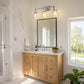 22 in. 3-Light Brushed Nickel Vanity Light for Bright, Affordable Bathroom Lighting??¡ìo?Cone Shade
