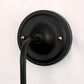 YANSUN 10 In. 1-Light Black and Gold Wall Sconce Modern Light Fixture for Bedroom or Hallway with White Globe Shade