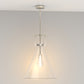 YANSUN 1-Light Nickel Pendant Light with Inverted Cone Shade and E26 Socket for Dining, Kitchen, or Entryway