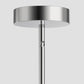 YANSUN 1-Light Nickel Pendant Light with Clear Glass Bell Shade E26 Base Mini Hanging Fixture No Light Bulb Included