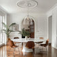 18 in. 1-Light Modern Industrial Pendant Light with Clear Glass Shade, Brushed Nickel for Kitchen Island and Dining Room