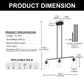 YANSUN 3-Light Island Pendant Light Fixture, Black, E26, No Bulbs, No Glass