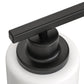 YANSUN 3-Light Industrial Vintage Vanity Light with Frosted Cylinder Glass Shades Black E26 Bulb Not Included