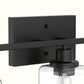 YANSUN 24 in. 3 Light Matte Black Vanity Light with Clear Square Glass Shades for Industrial Bathroom Decor