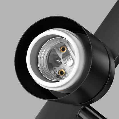 24 in. 4-Light Bathroom Vanity Light with Frosted Glass and Black Iron Frame