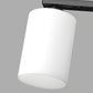 24 in. 4-Light Bathroom Vanity Light with Frosted Glass and Black Iron Frame