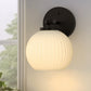 YANSUN 6 in. Milk White Glass Globe Vanity Shade with 6 in. Neckless Fitter for Bathroom