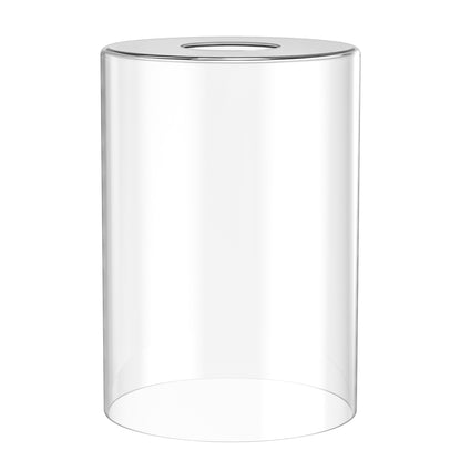 YANSUN 5.5 in. H Clear Glass Round Lamp Shade Replacement Cover for Flush Mount Ceiling Light Fixtures