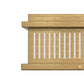 YANSUN 4-Light Square Flush Mount Ceiling Light with Striped Frame, Hand-Brushed Brass Finish, Traditional Elegant Design