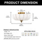 YANSUN 15.4 in. Modern 3-Light Bowl Polished Brass Flush Mount Ceiling Light with Round White Glass Shade E26 for Bedroom,Foyer