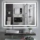 YANSUN 48" x 36" LED Bathroom Mirror Vanity Light with Anti-Fog, Touch Sensor, Dimmable & Color Changing Light ????¡§??C Frameless Modern Vanity Wall Mirror