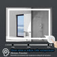YANSUN 48" x 36" LED Bathroom Mirror Vanity Light with Anti-Fog, Touch Sensor, Dimmable & Color Changing Light ????¡§??C Frameless Modern Vanity Wall Mirror