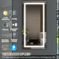 YANSUN 72" x 36" LED Bathroom Mirror with Anti-Fog, Dimmable & Color Changing Light ????¡§??C Modern Frameless Vanity Wall Mirror