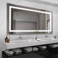 YANSUN 72" x 36" LED Bathroom Mirror with Anti-Fog, Dimmable & Color Changing Light ????¡§??C Modern Frameless Vanity Wall Mirror