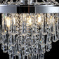 YANSUN 20in. Chrome Crystal Chandelier 11-Light E12 Modern Luxury Ceiling Light for Living Room Dining Room Staircase Adjustable Height