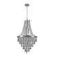 YANSUN 20in. Chrome Crystal Chandelier 11-Light E12 Modern Luxury Ceiling Light for Living Room Dining Room Staircase Adjustable Height