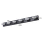 YANSUN 45in. Modern 6-Light LED Vanity Wall Light Black with Acrylic Shades Dimmable Bathroom Fixture
