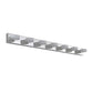 YANSUN 52in. Modern 7-Light LED Vanity Wall Sconce Chrome with Acrylic Shades Dimmable Bathroom Light