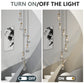 YANSUN 17.7 in. Brass Modern 7-Light Linear Pendant Chandelier with Adjustable Hanging Cords and Raindrop Glass Shades