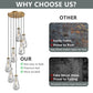 YANSUN 17.7 in. Brass Modern 7-Light Linear Pendant Chandelier with Adjustable Hanging Cords and Raindrop Glass Shades