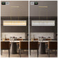 YANSUN 53.9 in. Gold Crystal Chandelier LED 10-Light Modern Glass Iron Ceiling Fixture Adjustable Height Semi Flush Mount for Dining Room Living Room