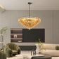 YANSUN 37in. Black 14-Light Tiered Smoke Glass Tube Chandelier Modern Large Ceiling Light for Dining Room Living Room Kitchen Island Bedroom
