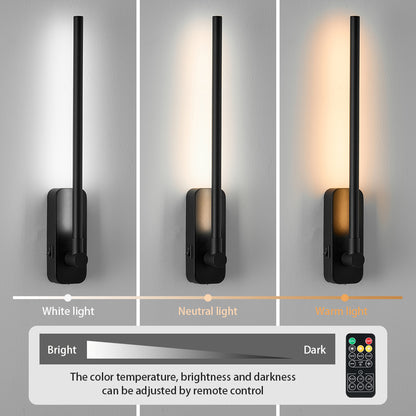 YANSUN Wireless LED Picture Light with Remote Control Magnetic Clip-On Wall Light 3CCT Dimmable Black Art Lighting Fixture for Bedroom Gallery Decor