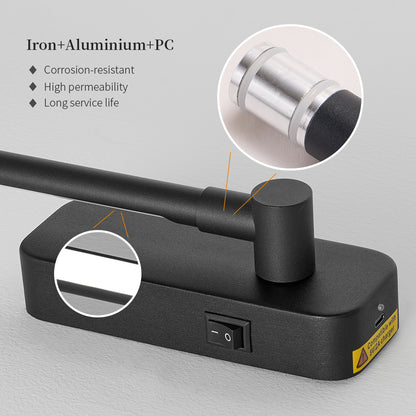 YANSUN Wireless LED Picture Light with Remote Control Magnetic Clip-On Wall Light 3CCT Dimmable Black Art Lighting Fixture for Bedroom Gallery Decor