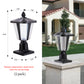 YANSUN 2-Pack 15in Modern Outdoor Lantern LED Garden Path Light for Yard Driveway Patio Weather-Resistant Exterior Lighting Fixture