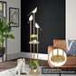 YANSUN65in Gold Bird Floor Lamp with Shelf 3-Light LED Standing Lamp Modern Decorative Tall Lamp for Living Room Bedroom Reading Corner