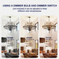 YANSUN Industrial Black Chandelier Rustic Vintage 24-Light Candle Style E12 Pendant for Dining Room Kitchen Island Living Room