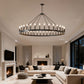 YANSUN 59" Farmhouse Wagon Wheel Chandelier, 36-Light Matte Black Ceiling Light, Adjustable Height, E12 Bulbs, Dining Room Fixture