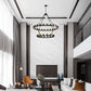 YANSUN 47.24" Large Farmhouse Wagon Wheel Chandelier, 36 Lights, Matte Black Metal, Adjustable Height, E26 Bulbs, Ideal for Living Rooms & Dining Areas