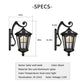 YANSUN Outdoor Wall Light IP65 Waterproof Aluminum LED Sconce 3000K-6000K Adjustable CCT Exterior Wall Lamp for Patio Porch Garden Gate Corridor