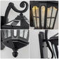 YANSUN Outdoor Wall Light IP65 Waterproof Aluminum LED Sconce 3000K-6000K Adjustable CCT Exterior Wall Lamp for Patio Porch Garden Gate Corridor