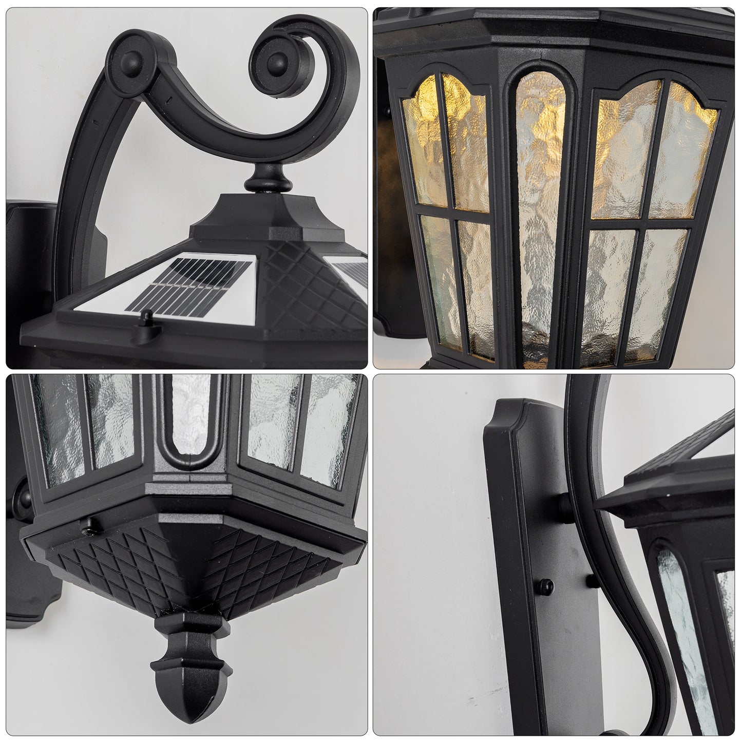 YANSUN Outdoor Wall Light IP65 Waterproof Aluminum LED Sconce 3000K-6000K Adjustable CCT Exterior Wall Lamp for Patio Porch Garden Gate Corridor