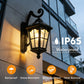 YANSUN Outdoor Wall Light IP65 Waterproof Aluminum LED Sconce 3000K-6000K Adjustable CCT Exterior Wall Lamp for Patio Porch Garden Gate Corridor