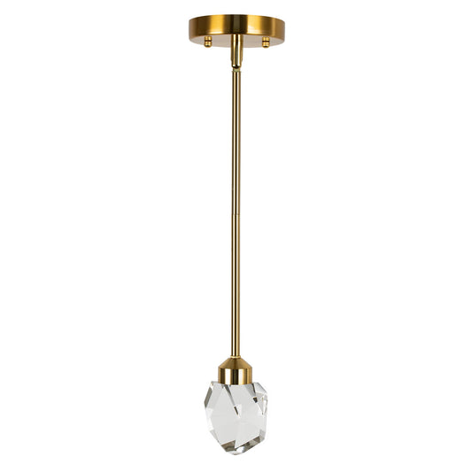 Integrated LED Crystal Pendant,Modern Crystal Kitchen Island Pendant Lighting 5W for Kitchen Bedroom
