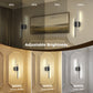 YANSUN 24 in. 2-Pack Linear Black LED Wall Sconce Dimmable Wall Light for Living Room Hallway