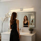 YANSUN 48 in Modern LED Vanity Light with Bubble Acrylic Diffuser, Sand Nickel Finish, Integrated LED, 3CCT Dimmable