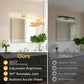 YANSUN 48 in Modern LED Vanity Light with Bubble Acrylic Diffuser, Sand Nickel Finish, Integrated LED, 3CCT Dimmable