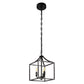 YANSUN 3-Light Matte Black Pendant Light Fixture-Industrial E12 Socket Hanging Chandelier for Dining Room, Kitchen Island
