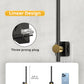 YANSUN 2W Integrated LED Plug-In Night Light, Long Slim Round Bar, Slide Dimming, Warm White 3000K, 1-Pack