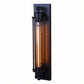 YANSUN 1-Light Black Industrial Wall Sconce Retro Wrought Iron Wall Light Fixtures for Indoor and Outdoor Wall Decor