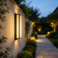 YANSUN 24.8in LED Outdoor Wall Light 30W IP65 Waterproof Marble Resin Sconce 3000K Modern Exterior Fixture